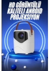 HD Ayaklı Portatif Projeksiyon Cihazı Bluetooth Wifi Akıllı Android İşlemcili
