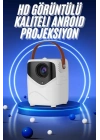 HD Ayaklı Portatif Projeksiyon Cihazı Bluetooth Wifi Akıllı Android İşlemcili