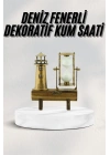 Hediyelik Kum Saati Retro Dekoratif Deniz Feneri Kum Saati