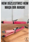 Hem Düzleştirici Hem Maşa Saç Şekillendirici