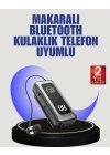 İçi Sarılabilen Kablo ve Yaka Klipsli Bluetooth Kulaklık