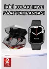 İkili Set Dev Kampanya Ucuz Kulaklık Ucuz Akıllı Saat Gürültü Önleyici Uzun Pil Ömrü