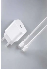 İOS Uyumlu Type-C Girişli Hızlı Şarj 15/15 Pro Max Adaptör ve Kablosu