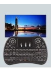 Işıklı Kablosuz Mini Klavye – 2.4 GHz, Dokunmatik Mouse Özellikli