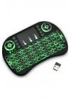 Işıklı Kablosuz Mini Klavye ve Dokunmatik Mouse Seti Türkçe Kablosuz