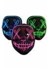 Işıklı Led Maske Parti Eğlence Maskesi Hallowen Neon Maske