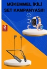 Kablolu Bluetooth Kulaklık ve Kadınlara Özel Bileklik Hediyeli Yeni Nesil Akıllı Saat 3 Kordonlu