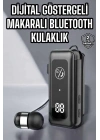 Kablolu Makaralı Bluetooth Kulaklık Uzun Pil Ömrü Dijital Göstergeli