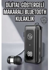 Kablolu Makaralı Bluetooth Kulaklık Uzun Pil Ömrü Dijital Göstergeli