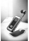 Kablolu Makaralı Bluetooth Kulaklık Uzun Pil Ömrü Dijital Göstergeli
