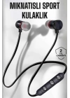 Kablolu Mıknatıslı Sport Kulaklık Bluetooth Bağlantılı