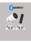 Kablosuz 4K Projeksiyon – Wi‑Fi 6 & Bluetooth 5.0 ile Oyun ve Uygulama Merkezli