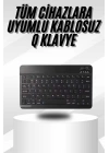 Kablosuz Bluetooth Bağlantılı Taşınabilir Q Klavye Tüm Cihazlara Uyumlu