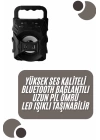 Kablosuz Bluetooth Hoparlör Ses Bombası RGB Işıklı Taşınabilir Yüksek Ses Kaliteli
