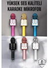 Kablosuz Bluetooth Karaoke Mikrofon USB ve AUX Girişli, Yüksek Ses Kalitesi