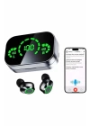 Kablosuz Bluetooth Kulaklık Çift Telefon Destekli Powerbankli Dijital Göstergeli
