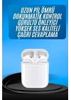 Kablosuz Bluetooth Kulaklık Yeni Nesil Android ve İOS Uyumlu Kulaklık Beyaz