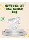 Kablosuz Klavye ve Mouse Seti - Ergonomik Tasarım, Sessiz Kullanım, Geniş Uyumluluk