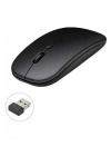Kablosuz Mouse Fare Şarjlı Bluetooth Wireless Çift Modlu Sessiz