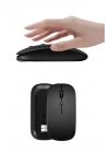 Kablosuz Mouse Fare Şarjlı Bluetooth Wireless Çift Modlu Sessiz