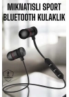 Kablosuz Sport Mıknatıslı Mikrofonlu Kulak İçi Kulaklık