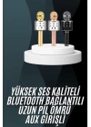 Karaoke Mikrofon Bluetooth Bağlantılı Aux Girişli Uzun Pil Ömrü Yüksek Ses Kaliteli