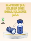 Katlanabilir USB Çıkışlı Kamp Feneri – Şarj Edilebilir, Dayanıklı ve Çok Fonksiyonlu
