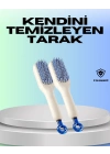 Kendini Temizleyen Ergonomik Saç Tarağı – ABS Gövde, Silikon Diş
