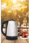 Kettle C F Tipi 220-240V Paslanmaz Çelik Elektrik Kablolu Otomatik Kapanma