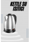 Kettle C F Tipi 220-240V Paslanmaz Çelik Elektrik Kablolu Otomatik Kapanma