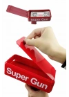 Kırmızı Parti Oyuncağı Para Saçma Fırlatma Tabancası Makinesi Super Money