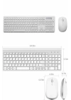 Klavye Mouse Seti Sessiz Kablosuz Türkçe TV  PC Uyumlu