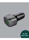Kompakt Tasarımlı Type-C + USB Girişli Araç Şarj Başlığı