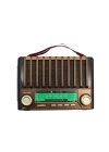 KTF-1428 Nostaljik Solar Enerjili Bluetooth Speaker – Radyo, SD/USB MP3 Çalar, Güçlü Taşınabilir Hoparlör