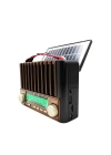 KTF-1428 Solar Panel Destekli Şarjlı Bluetooth Hoparlör – FM/AM/SW Radyo, AUX ve TF Kart Girişli