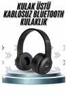 Kulak Üstü Bluetooth Kulaklık Yüksek Ses Kaliteli Ayarlanabilir