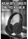 Kulak Üstü Kablosuz Bluetooth Kulaklık Gürültü Önleyici Ayarlanabilir
