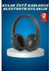 Kulak Üstü Kablosuz Bluetooth Kulaklık Yüksek Ses Kaliteli ANC Özelliği