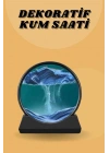 Kum Saati Yuvarlak Şık Kum Tablosu Dekoratif Kum Sulu Kum Saati