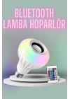 Kumandalı RGB Led Işık Bluetooth Hoparlör Ses Lambası Renkli Ampul