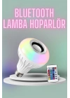 Kumandalı RGB Led Işık Bluetooth Hoparlör Ses Lambası Renkli Ampul