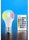 Led Ampul Enerji Dostu RGB Işıklı 100W Led Işık