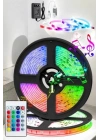 Led Işık 5 Metre Şerit Led RGB Işıklı