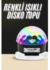 Led Işık Disko Topu Bluetooth Hoparlörlü USB Müzik Çalar Kumandalı