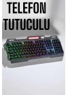 Led Işıklı Oyuncu Klavye Usb Girişli RGB Işıklı Q Klavye Mouse Hediyeli