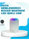 LED Işıklı Sessiz Masaüstü Nemlendirici – 3 Buhar Modu
