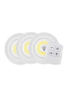 Led Lamba 3lü Uzaktan Kumandalı Yapışkanlı