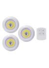 Led Lamba 3lü Uzaktan Kumandalı Yapışkanlı