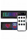 Led Matrix Bluetooth Bağlantılı Araç Camına Uygun Pixsel Görünümlü 16X96