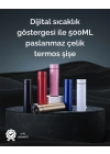 LED Sıcaklık Ölçerli 500ml Yalıtımlı Termos Şişe